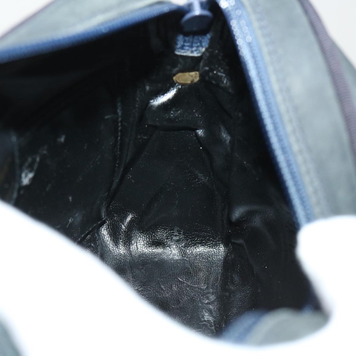 Salvatore Ferragamo Shoulder Bag Suede Black Auth ep1275
