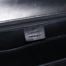 GUCCI Hand Bag Cotton Black Silver Auth ep12754-16