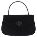 GUCCI Hand Bag Cotton Black Silver Auth ep12754-2