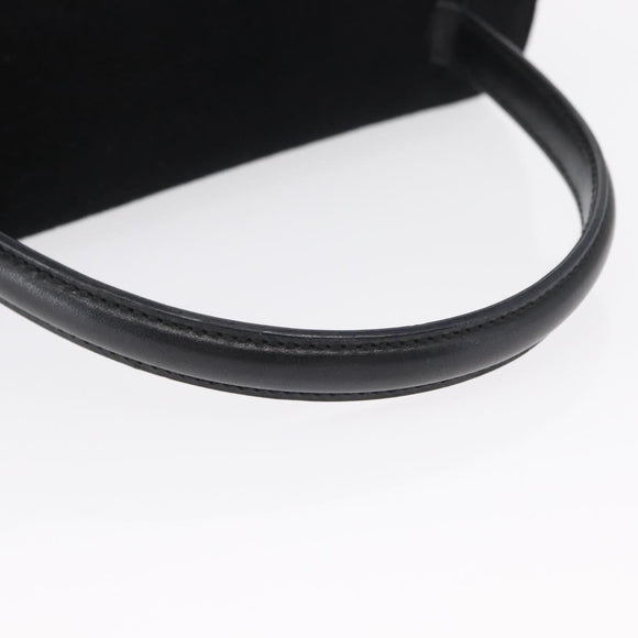 GUCCI Hand Bag Cotton Black Silver Auth ep12754