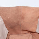 LOEWE Tote Bag Leather Gray Gold Auth ep12755-19