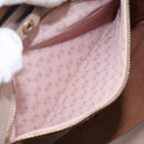 LOEWE Tote Bag Leather Gray Gold Auth ep12755-22