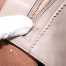 LOEWE Tote Bag Leather Gray Gold Auth ep12755-12