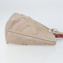 LOEWE Tote Bag Leather Gray Gold Auth ep12755-3