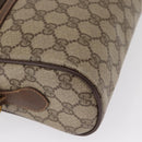 GUCCI GG Supreme Web Sherry Line Bag PVC Beige Gold 56 02 088 Auth ep12756-14