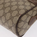 GUCCI GG Supreme Web Sherry Line Bag PVC Beige Gold 56 02 088 Auth ep12756-15