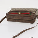 GUCCI GG Supreme Web Sherry Line Bag PVC Beige Gold 56 02 088 Auth ep12756-6