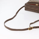 GUCCI GG Supreme Web Sherry Line Bag PVC Beige Gold 56 02 088 Auth ep12756-7
