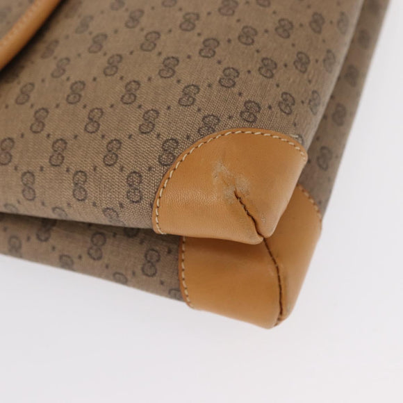 GUCCI Micro GG Supreme Shoulder Bag PVC Beige Gold 007 49 5548 Auth ep12759