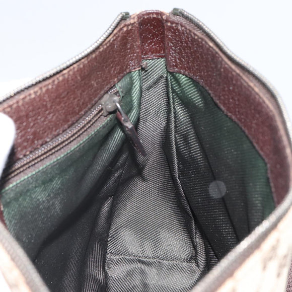 GUCCI GG Canvas Shoulder Bag Beige Silver 114273 Auth ep12760