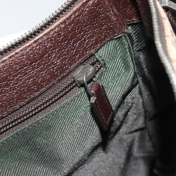 GUCCI GG Canvas Shoulder Bag Beige Silver 114273 Auth ep12760