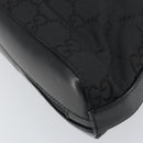 GUCCI GG Canvas Body Bag Nylon Black Silver 003 0232 1705 Auth ep12762-14