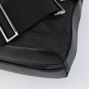 GUCCI GG Canvas Body Bag Nylon Black Silver 003 0232 1705 Auth ep12762-16