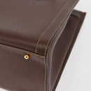 GUCCI Bamboo Hand Bag Leather Brown Gold 002 1186 0260 Auth ep12766-14