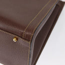 GUCCI Bamboo Hand Bag Leather Brown Gold 002 1186 0260 Auth ep12766-16