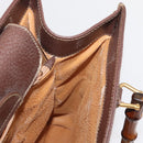 GUCCI Bamboo Hand Bag Leather Brown Gold 002 1186 0260 Auth ep12766-18