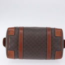 CELINE Macadam Canvas Handtasche PVC Leder Braun Gold Auth ep12767-15