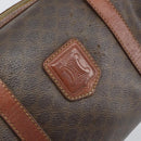 CELINE Macadam Canvas Hand Bag PVC Leather Brown Gold Auth ep12767-17