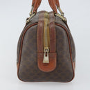 CELINE Macadam Canvas Hand Bag PVC Leather Brown Gold Auth ep12767-3