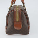 CELINE Macadam Canvas Hand Bag PVC Leather Brown Gold Auth ep12767-4