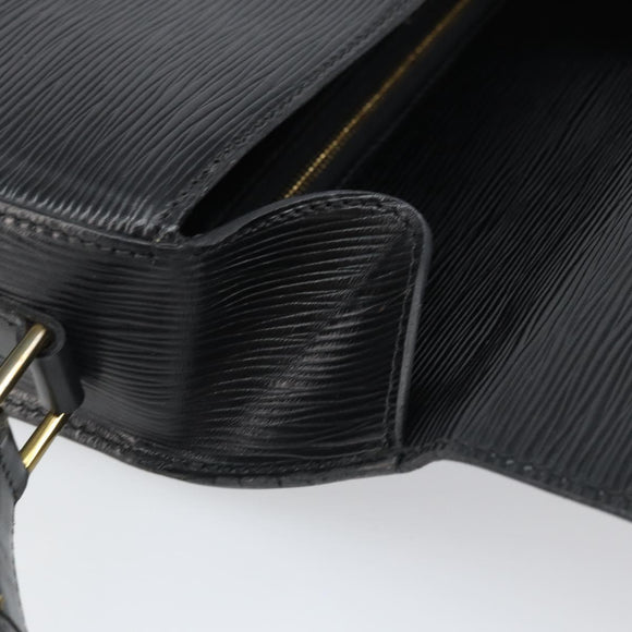 LOUIS VUITTON Epi Saint Cloud GM Shoulder Bag Black Noir M52192 LV Auth ep12773