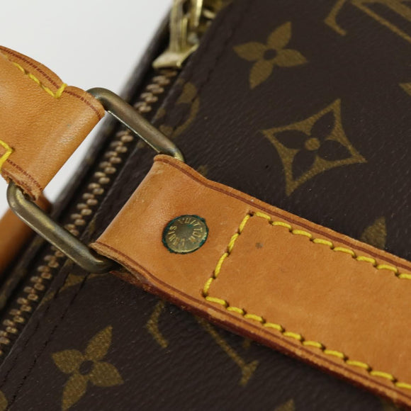 LOUIS VUITTON Monogram Keepall 55 Boston Tas M41424 LV Auth ep12775