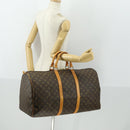 LOUIS VUITTON Monogram Keepall 55 Boston Tas M41424 LV Auth ep12775-21