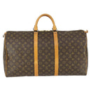 LOUIS VUITTON Monogram Keepall 55 Boston Tas M41424 LV Auth ep12775-2
