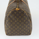 LOUIS VUITTON Monogram Keepall 55 Boston Tas M41424 LV Auth ep12775-4