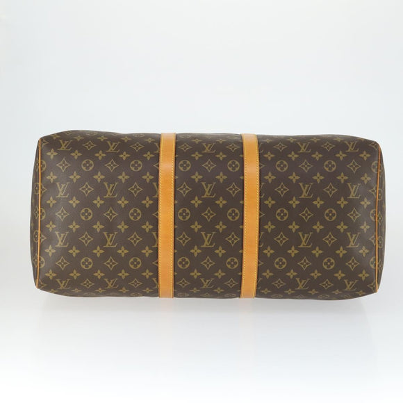 LOUIS VUITTON Monogram Keepall 55 Boston Tas M41424 LV Auth ep12775