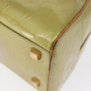 LOUIS VUITTON Monogram Vernis Tompkins Square Bag Gris M91150 LV Auth ep12776-14