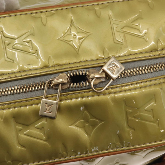 LOUIS VUITTON Monogram Vernis Tompkins Square Bag Gris M91150 LV Auth ep12776