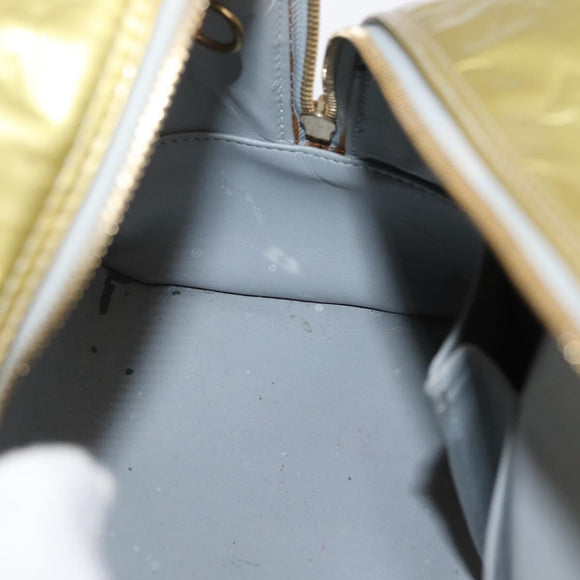 LOUIS VUITTON Monogram Vernis Tompkins Square Bag Gris M91150 LV Auth ep12776