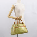 LOUIS VUITTON Monogram Vernis Tompkins Square Bag Gris M91150 LV Auth ep12776-23