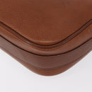 Burberrys Shoulder Bag Leather Brown Gold Auth ep12778-13