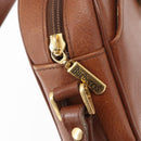 Burberrys Shoulder Bag Leather Brown Gold Auth ep12778-14