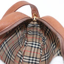 Burberrys Shoulder Bag Leather Brown Gold Auth ep12778-17