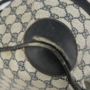 GUCCI GG Supreme Sherry Line Hand Bag PVC Navy Gold Auth ep12779-14