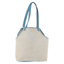 HERMES Tote Bag Canvas Gray Silver Auth ep12780-2