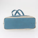 HERMES Tote Bag Canvas Gray Silver Auth ep12780-5