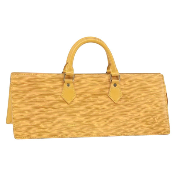 LOUIS VUITTON Epi Sac Triangle Hand Bag Yellow M52099 LV Auth ep12782