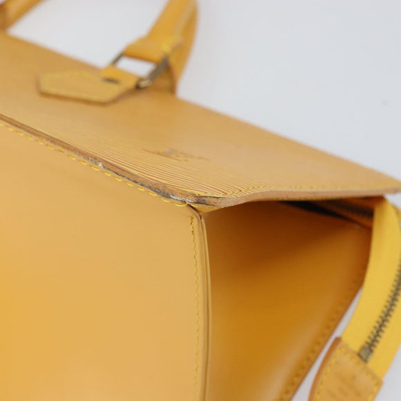 LOUIS VUITTON Epi Sac Triangle Hand Bag Yellow M52099 LV Auth ep12782