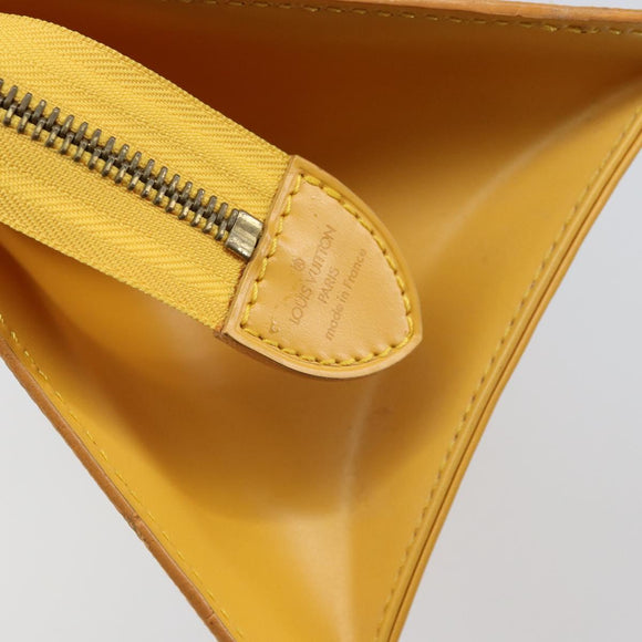 LOUIS VUITTON Epi Sac Triangle Hand Bag Yellow M52099 LV Auth ep12782
