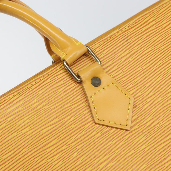 LOUIS VUITTON Epi Sac Triangle Hand Bag Yellow M52099 LV Auth ep12782