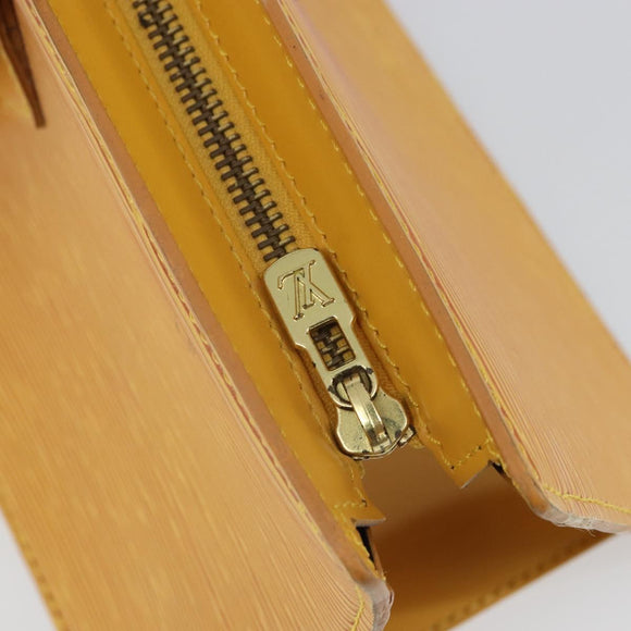 LOUIS VUITTON Epi Sac Triangle Hand Bag Yellow M52099 LV Auth ep12782