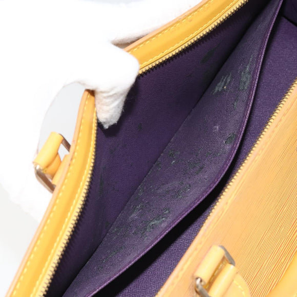 LOUIS VUITTON Epi Sac Triangle Hand Bag Yellow M52099 LV Auth ep12782