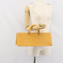 LOUIS VUITTON Epi Sac Triangle Hand Bag Yellow M52099 LV Auth ep12782-22