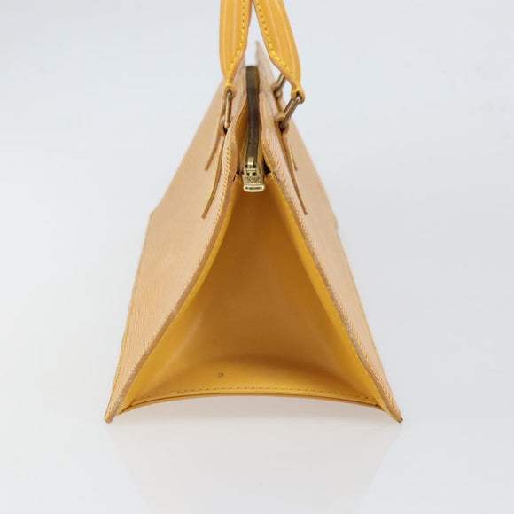 LOUIS VUITTON Epi Sac Triangle Hand Bag Yellow M52099 LV Auth ep12782