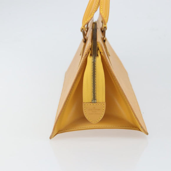 LOUIS VUITTON Epi Sac Triangle Hand Bag Yellow M52099 LV Auth ep12782