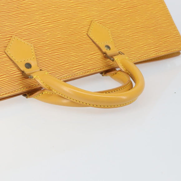 LOUIS VUITTON Epi Sac Triangle Hand Bag Yellow M52099 LV Auth ep12782